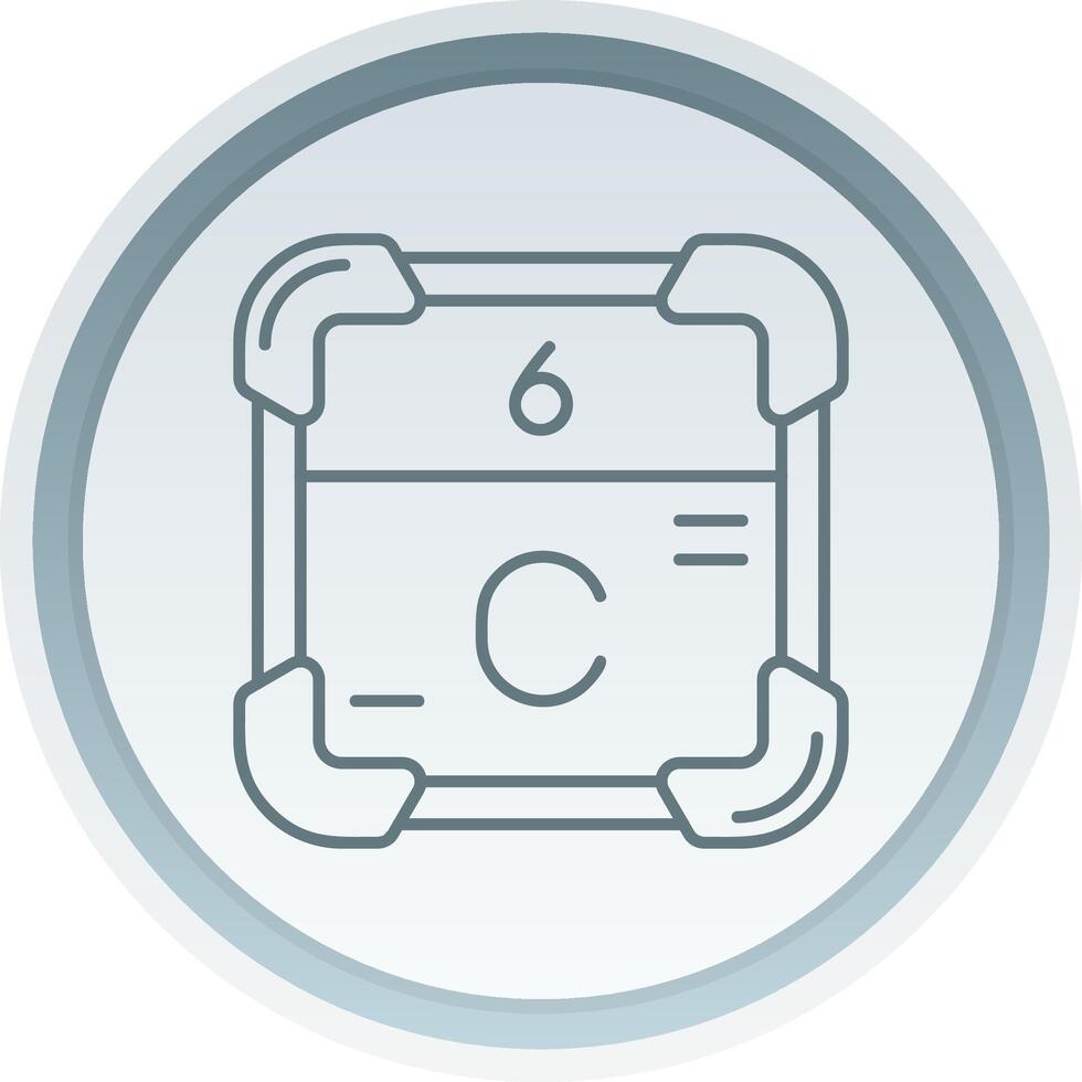 Carbon Linear Button Icon vector