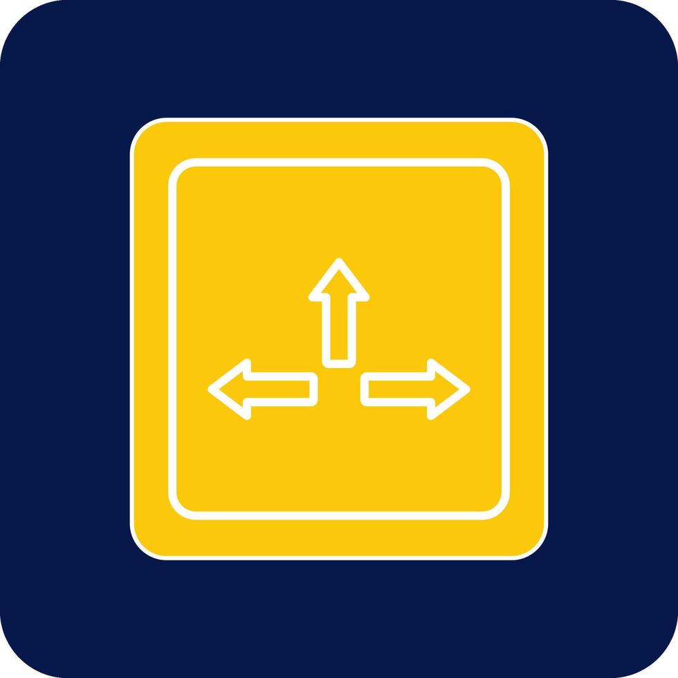 Resize Glyph Square Two Color Icon vector