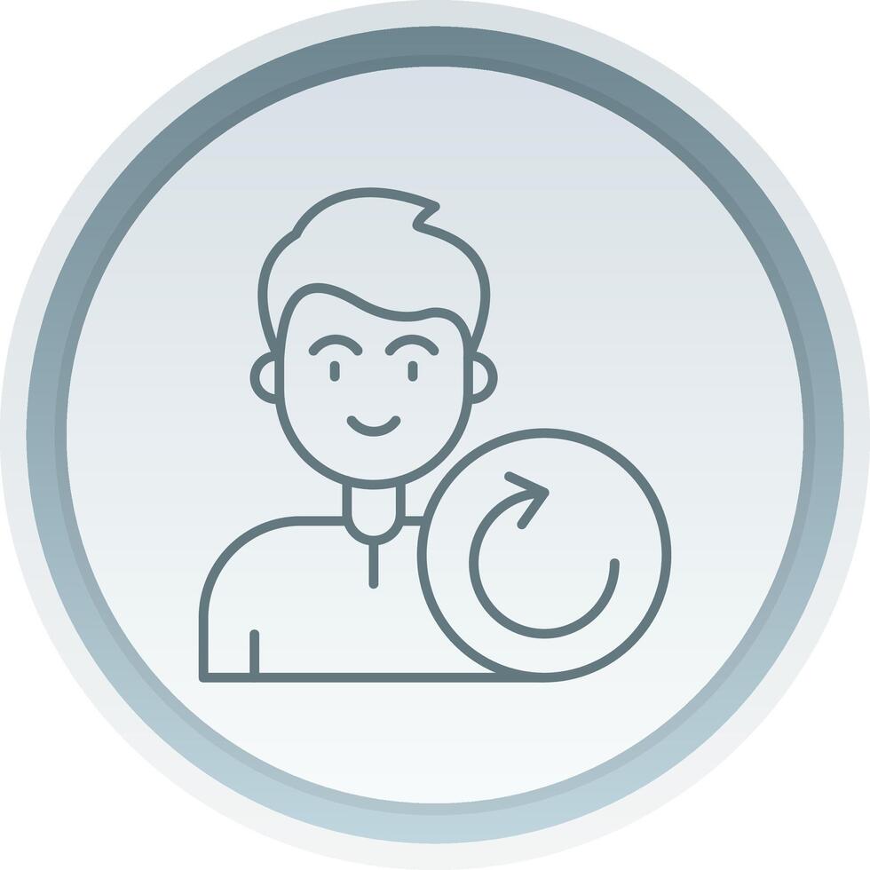 Reload Linear Button Icon vector