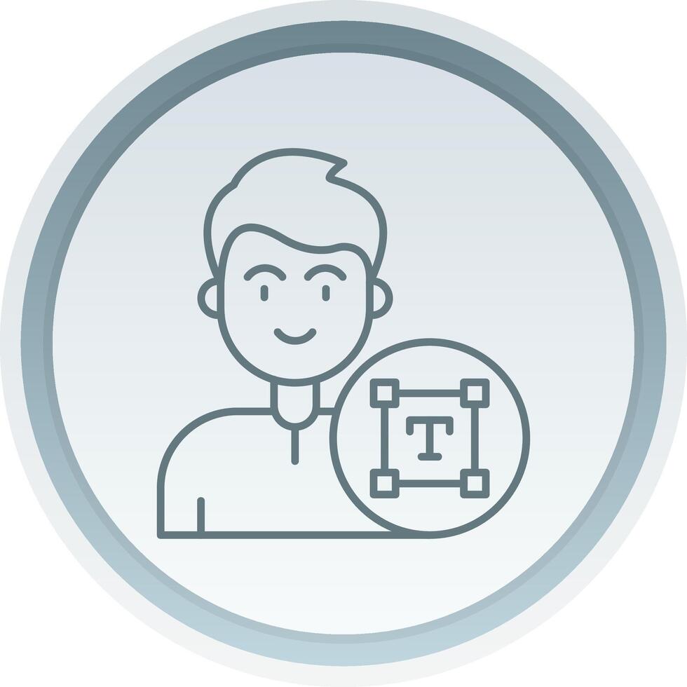 Type Linear Button Icon vector