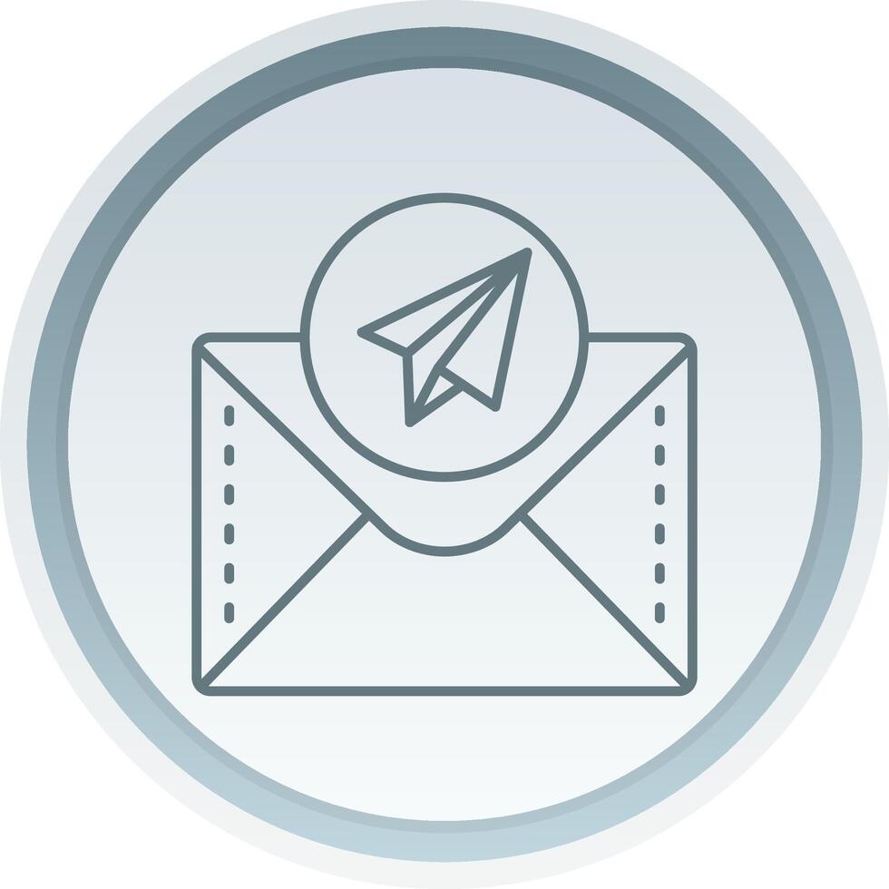 Send Linear Button Icon vector