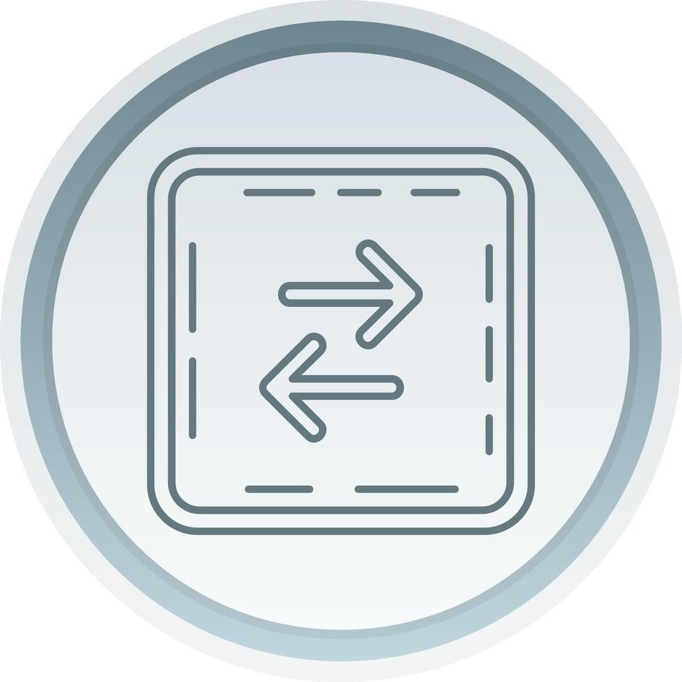 Swap Linear Button Icon vector