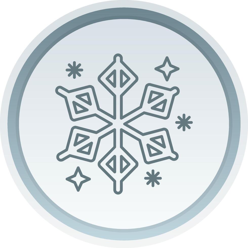 Winter Linear Button Icon vector