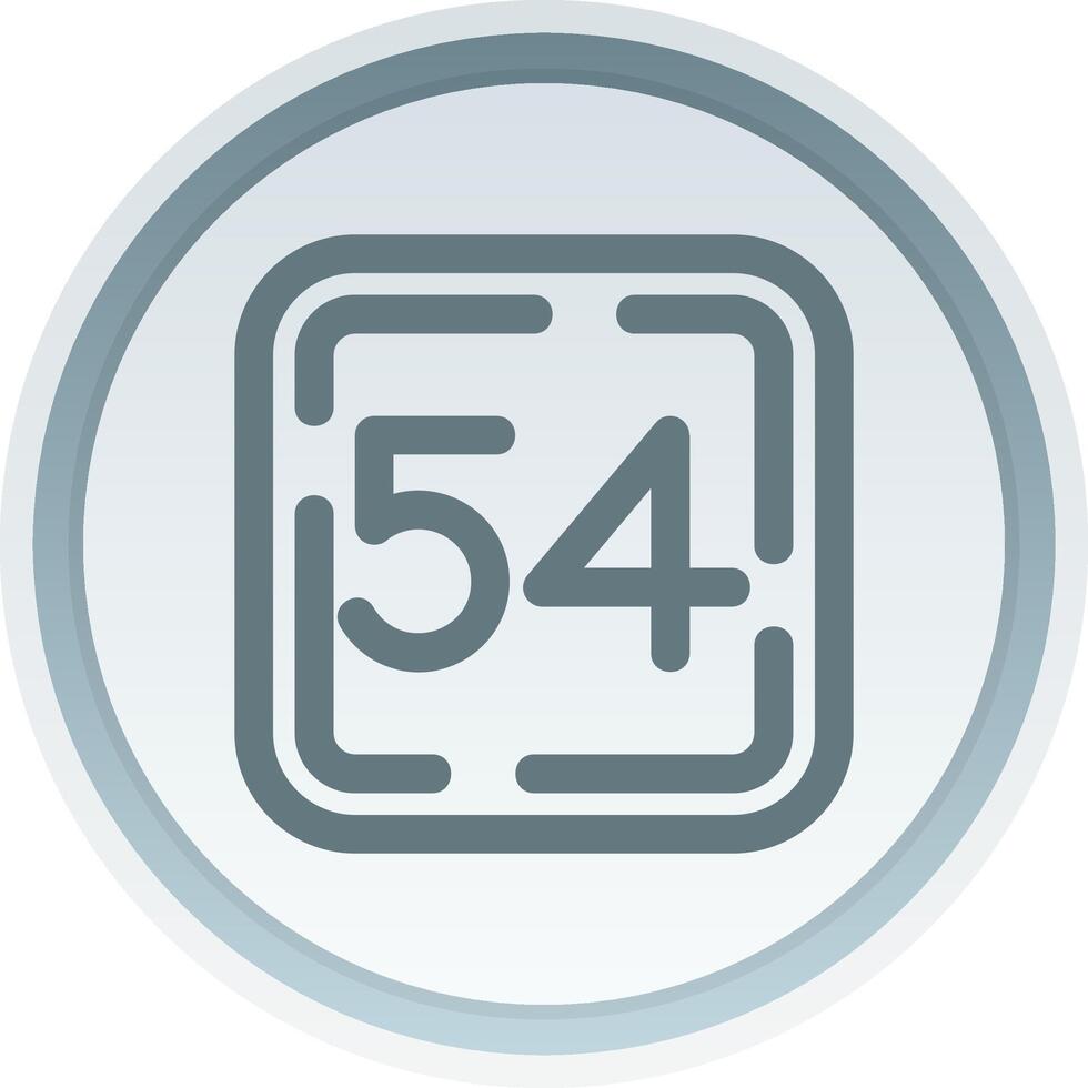 Fifty Four Linear Button Icon vector