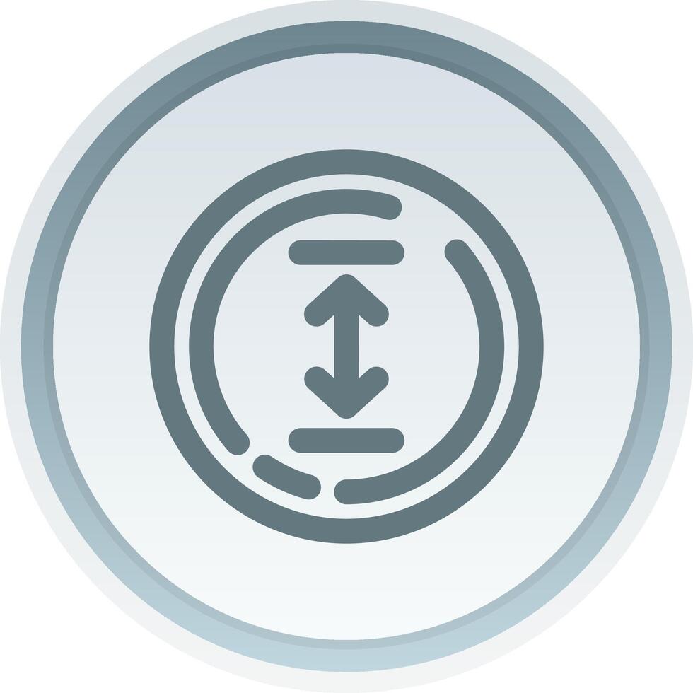Up and down arrow Linear Button Icon vector