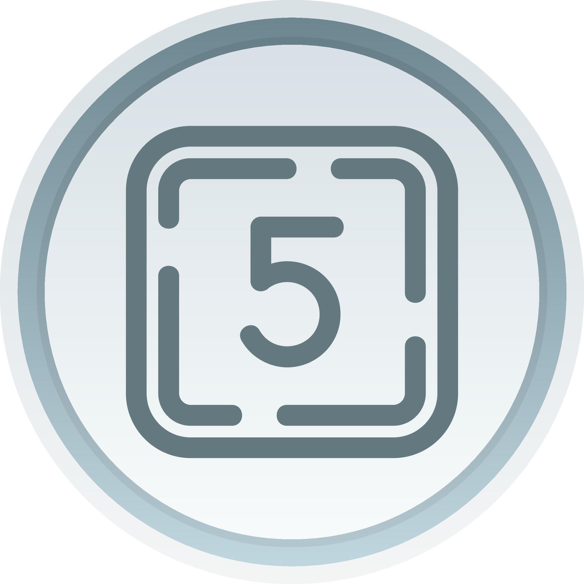 Five Linear Button Icon 37838382 Vector Art at Vecteezy