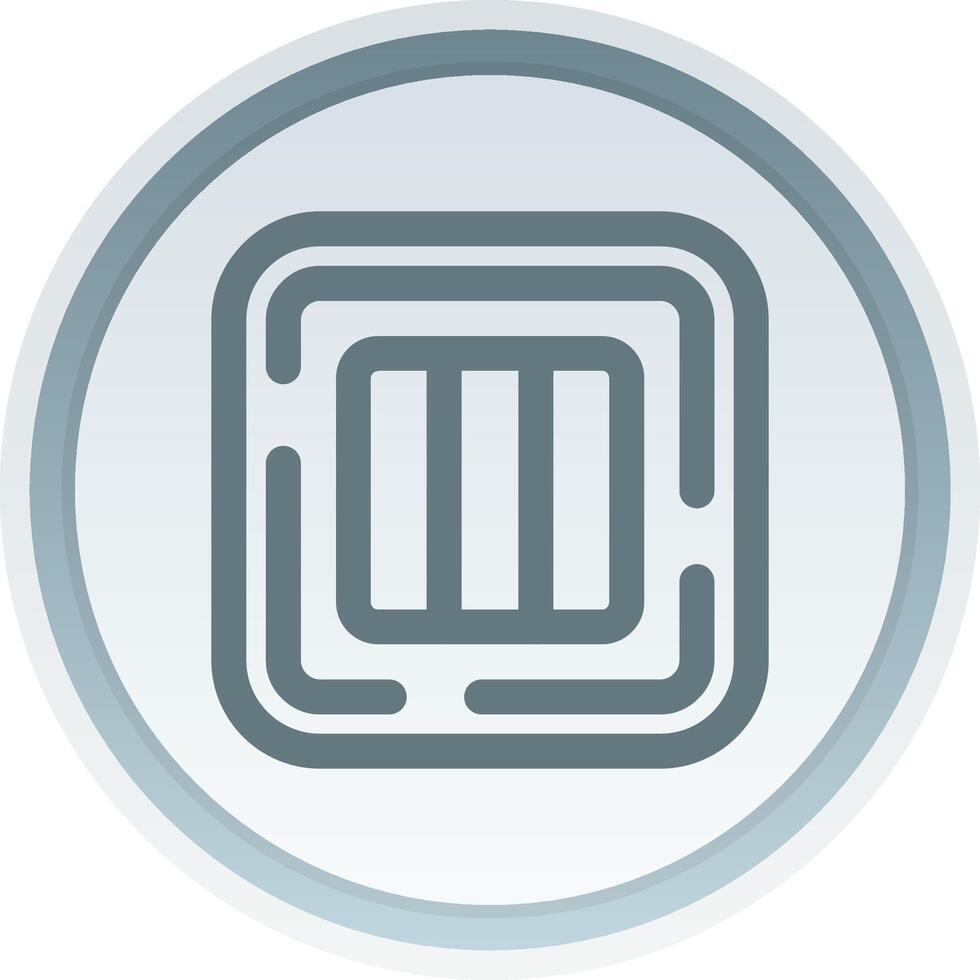 Column Linear Button Icon vector