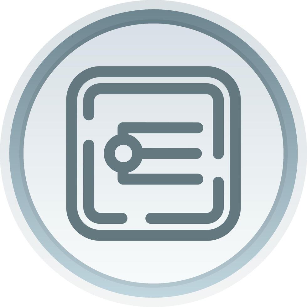 Endpoint Linear Button Icon vector