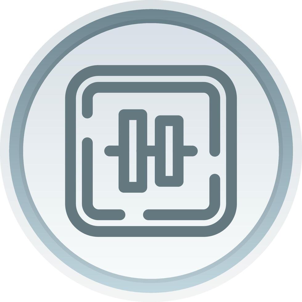 Vertical alignment Linear Button Icon 37838437 Vector Art at Vecteezy