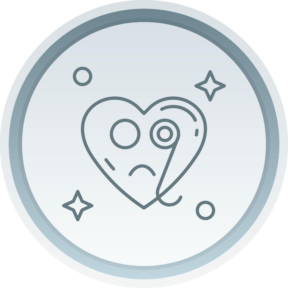 Detective Linear Button Icon vector