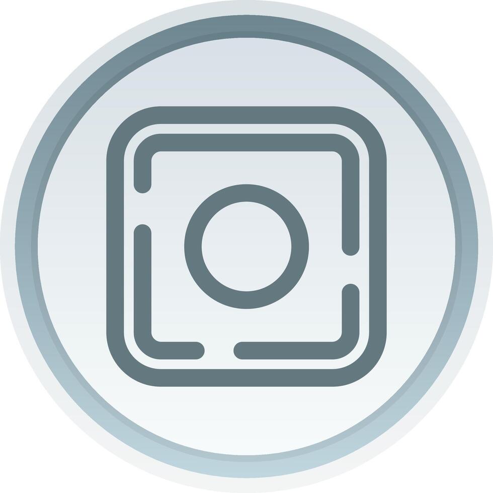 Dot Linear Button Icon vector
