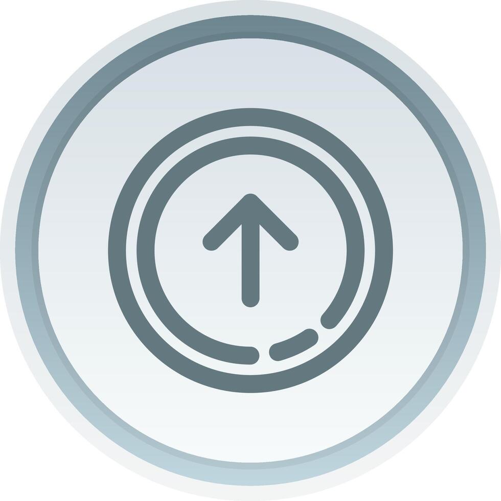 Up arrow Linear Button Icon vector