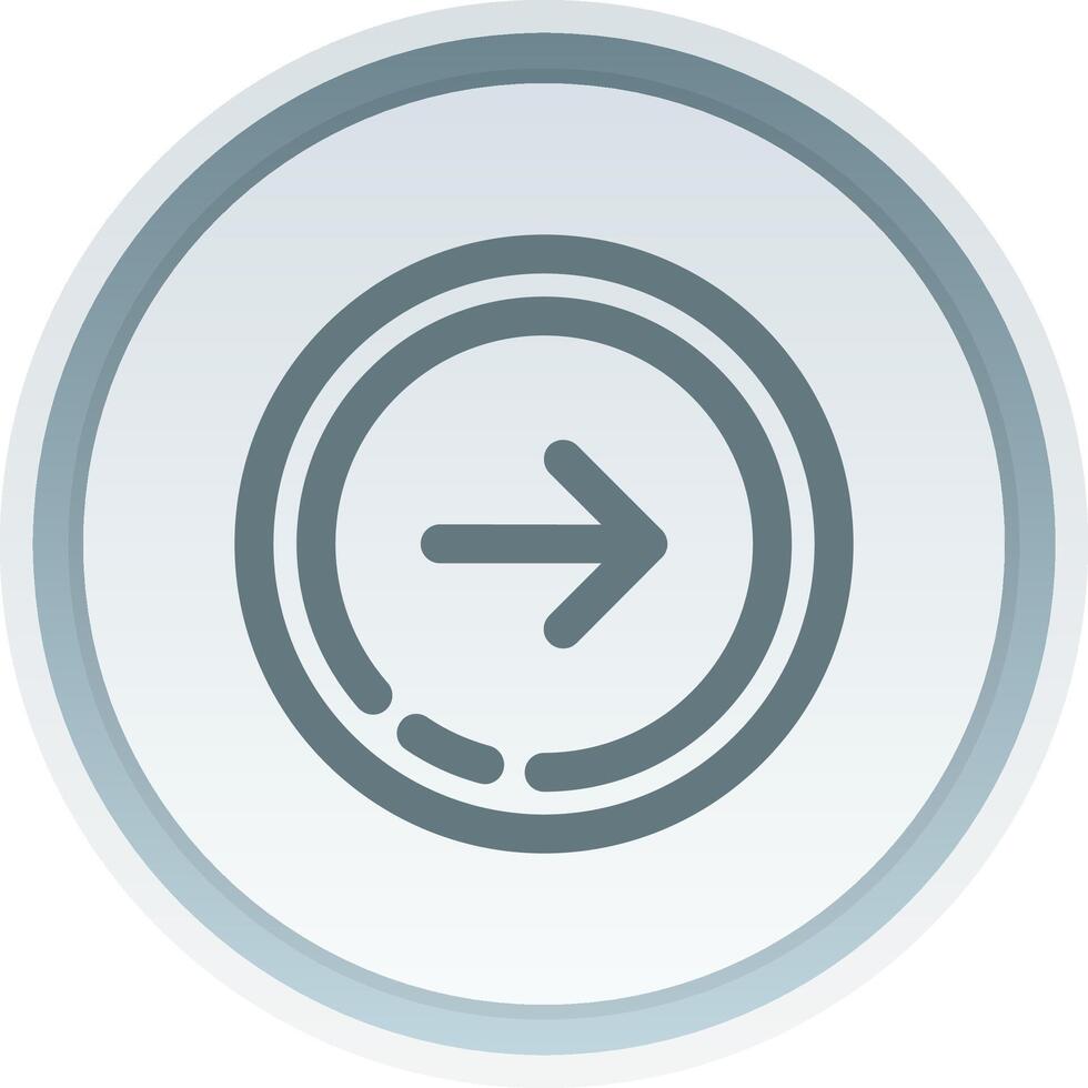 Right arrow Linear Button Icon vector