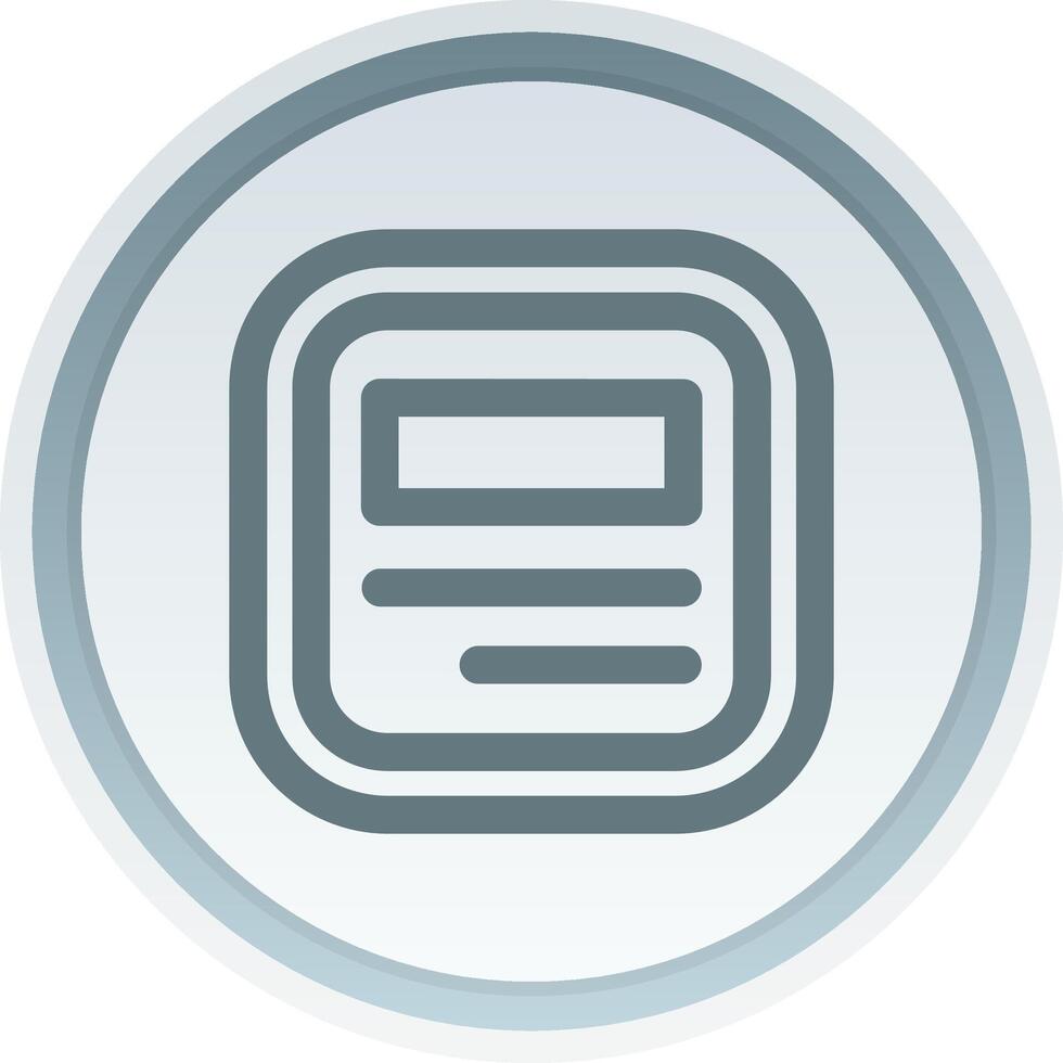 Layout Linear Button Icon vector