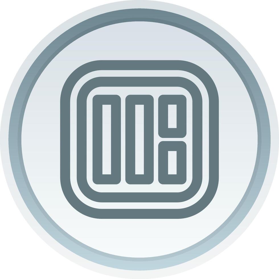 Layout Linear Button Icon vector