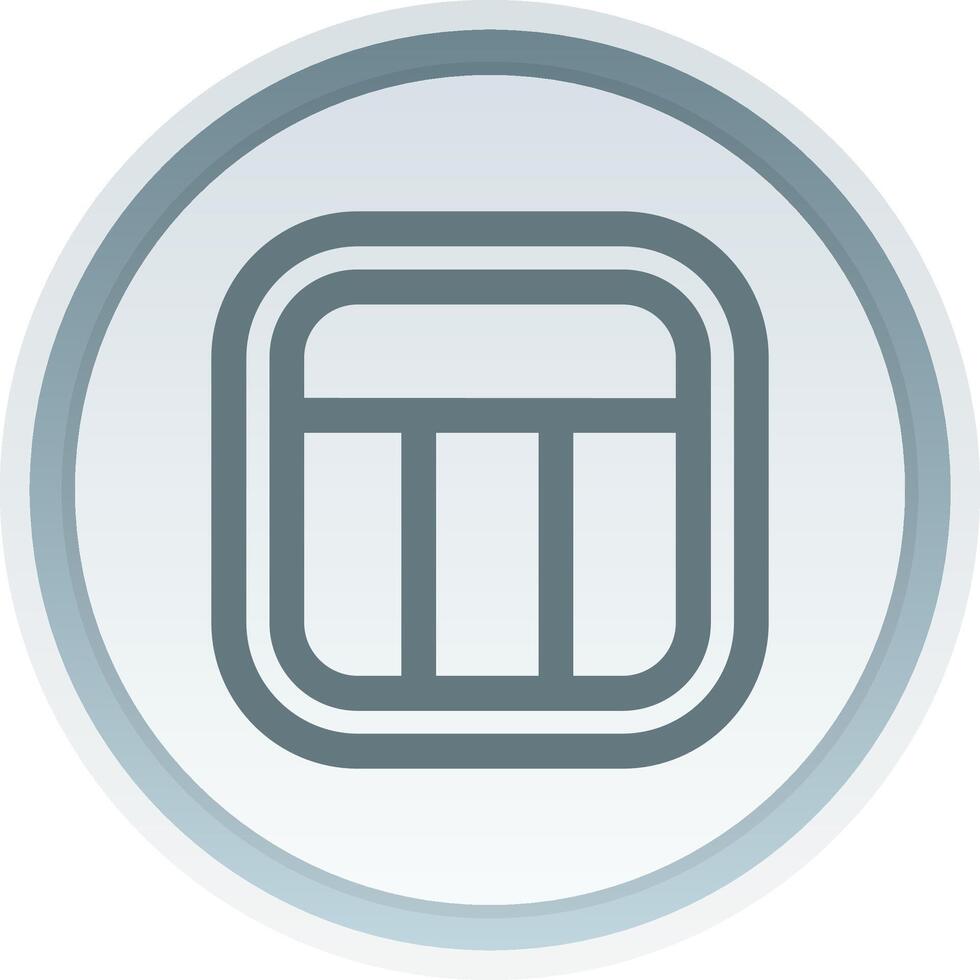 Layout Linear Button Icon vector
