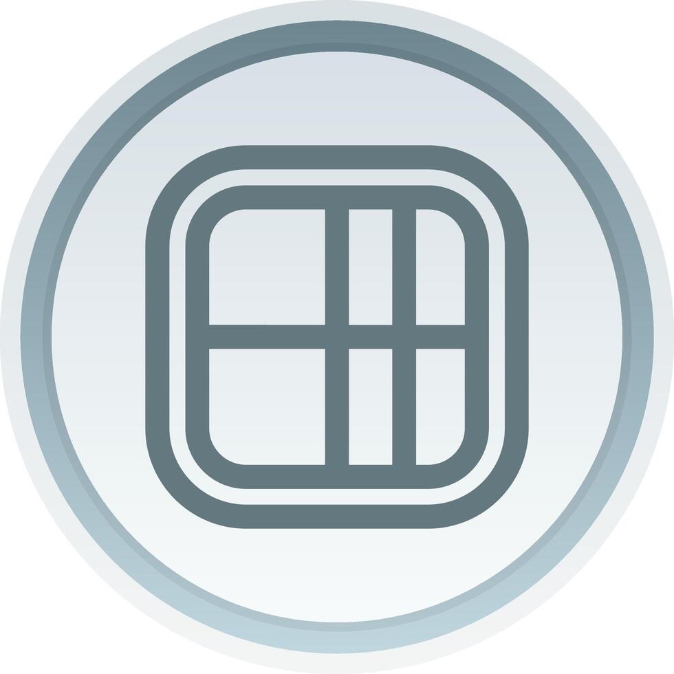 Layout Linear Button Icon vector