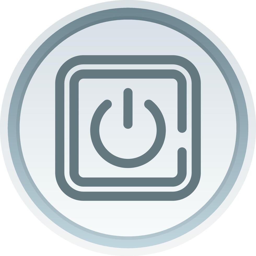 Power on Linear Button Icon vector
