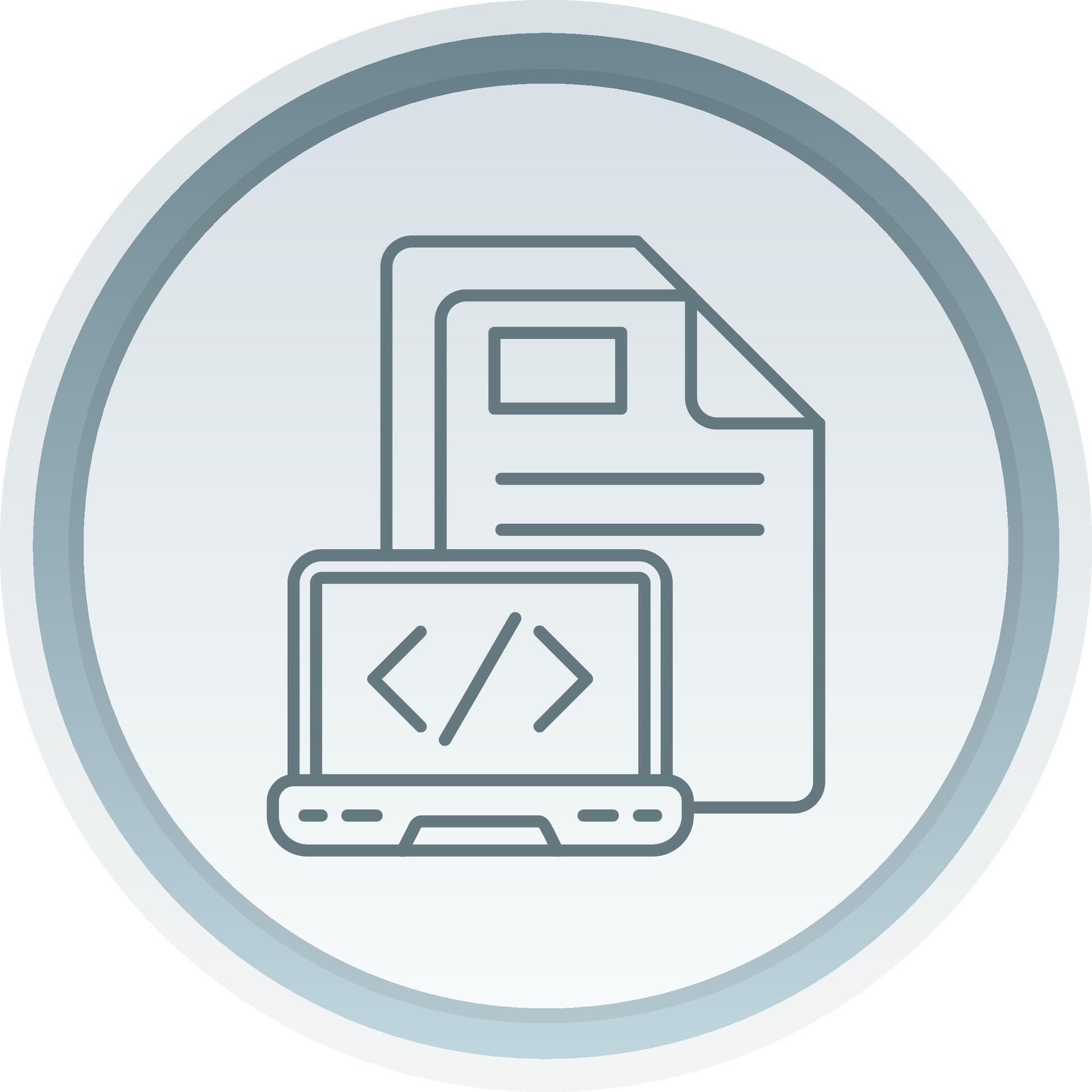 Coding Linear Button Icon 37838702 Vector Art at Vecteezy