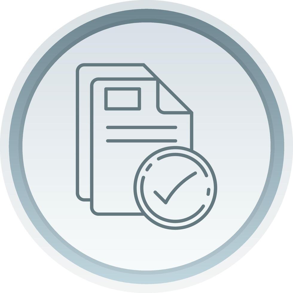 Check Linear Button Icon vector