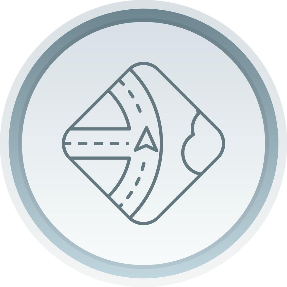 Navigation Linear Button Icon vector
