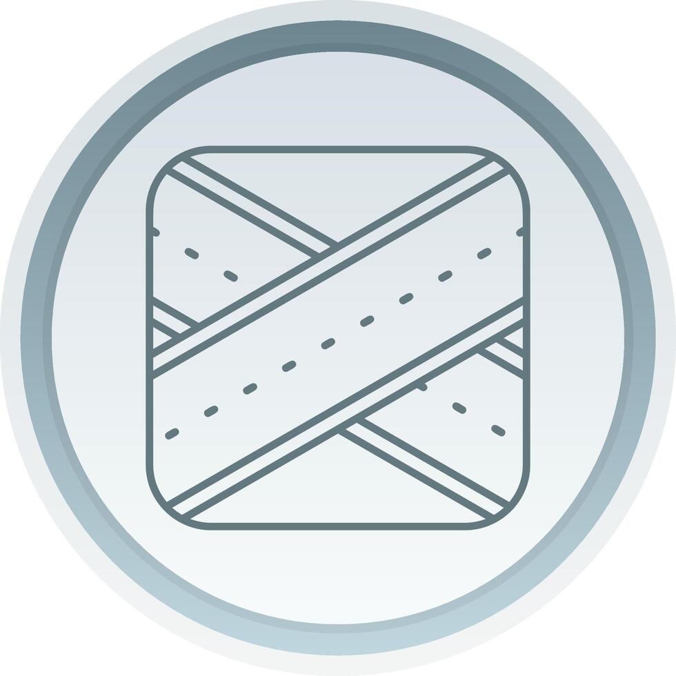 Overpass Linear Button Icon vector