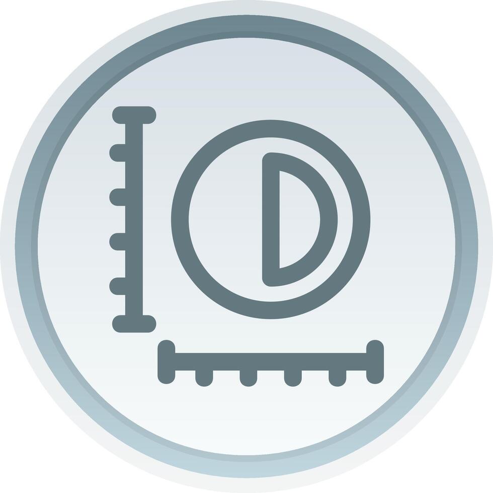 Sizing Linear Button Icon vector