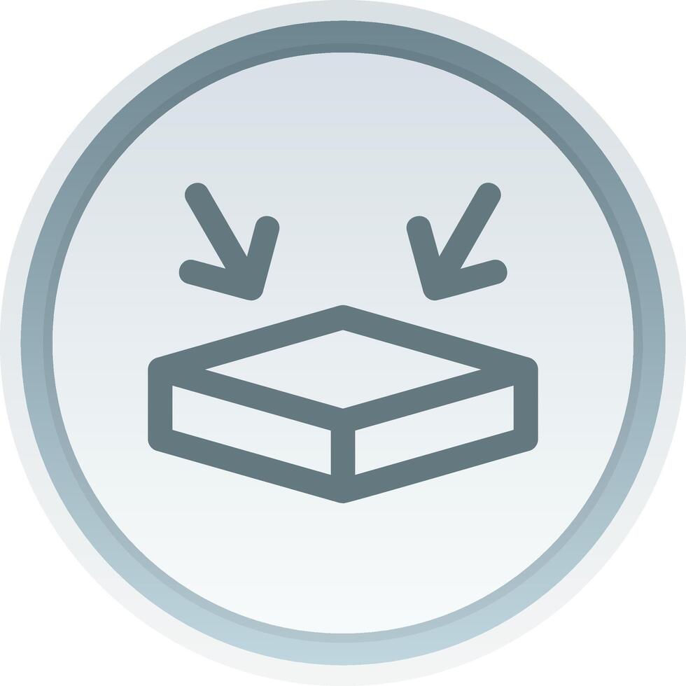 Flatten Linear Button Icon vector