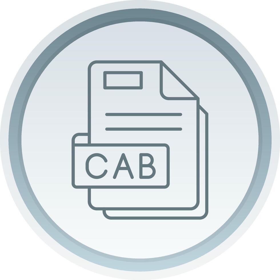 Cab Linear Button Icon vector