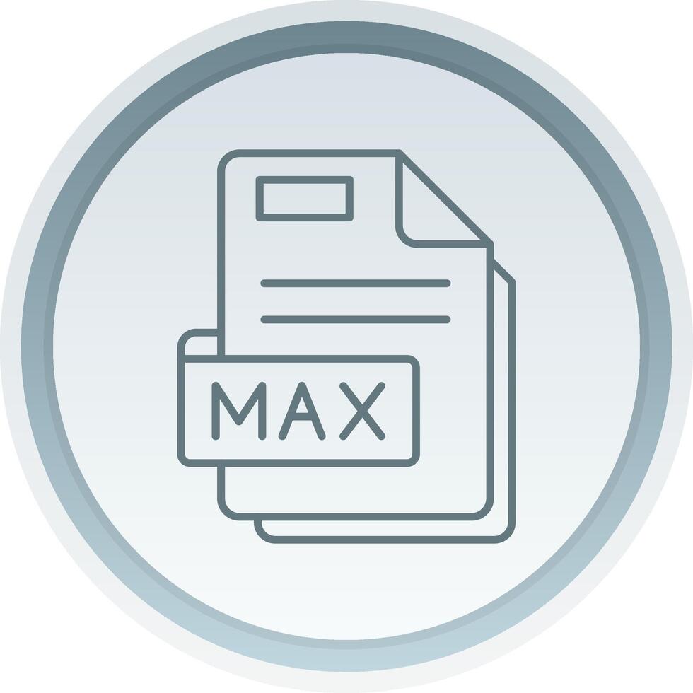 Max Linear Button Icon vector