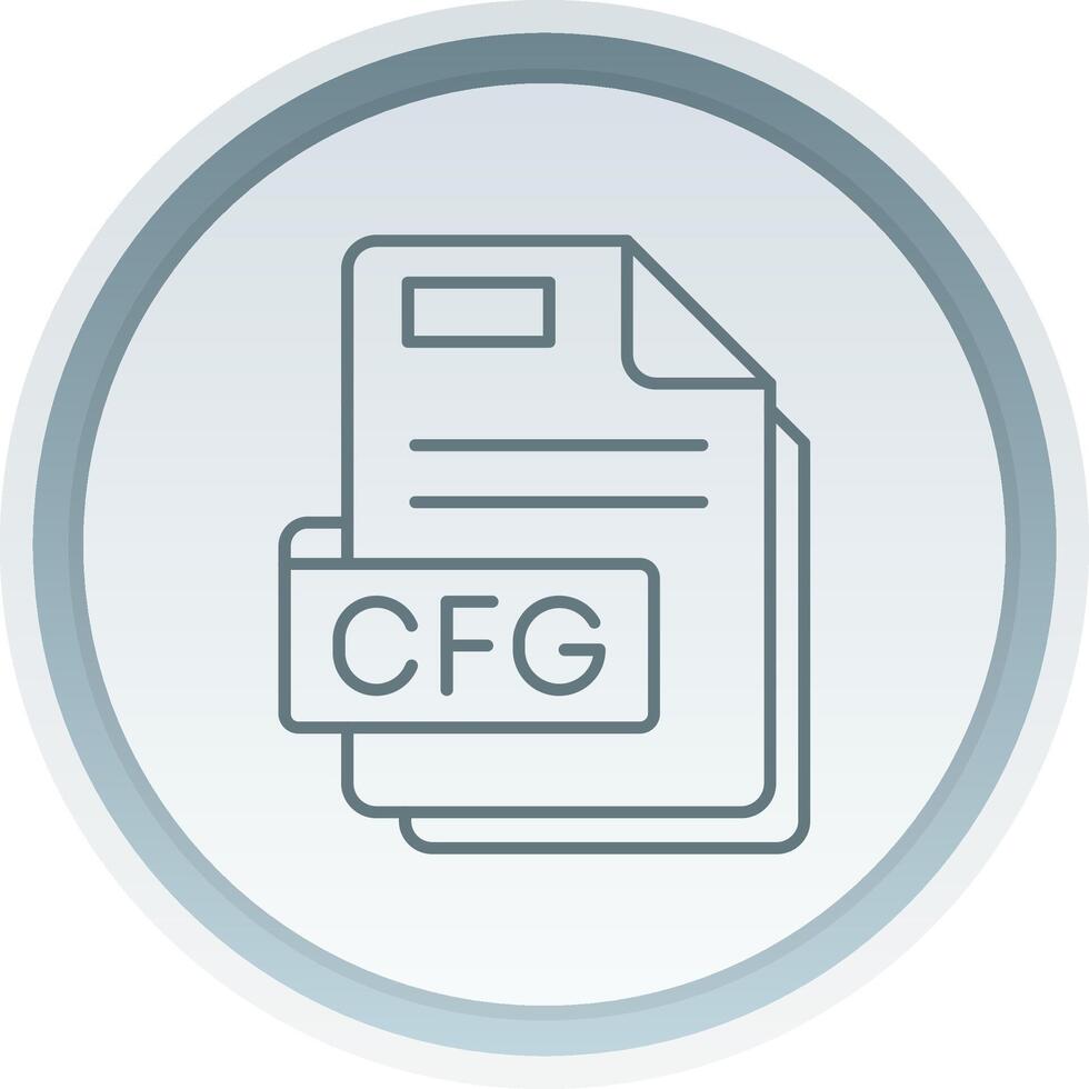 Cfg Linear Button Icon vector