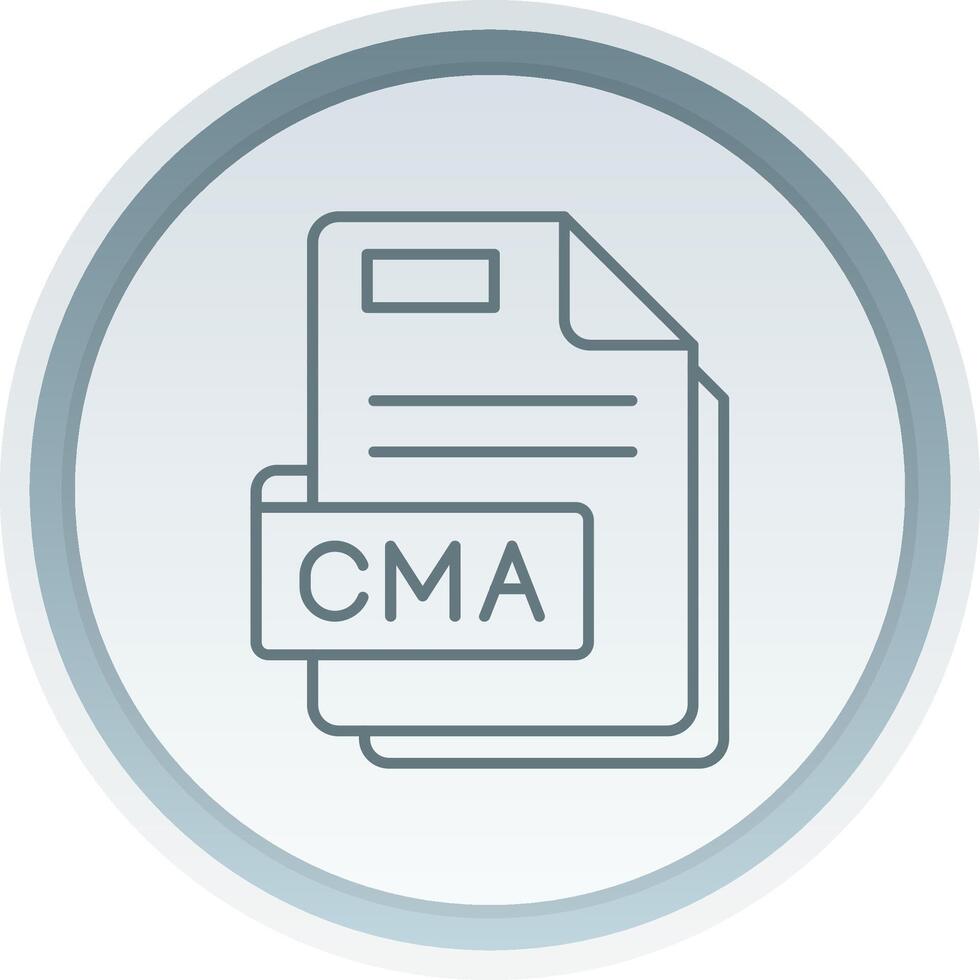 Cma Linear Button Icon vector