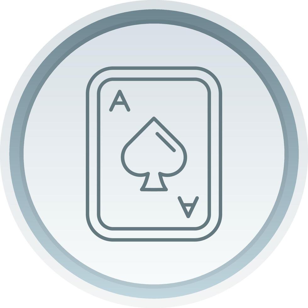 Spades Linear Button Icon vector