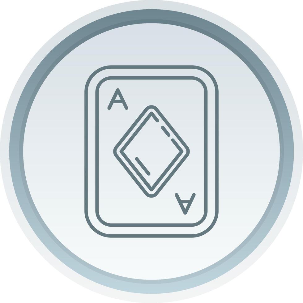 Diamonds Linear Button Icon vector