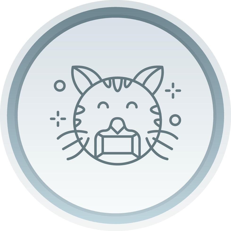 Face mask Linear Button Icon vector