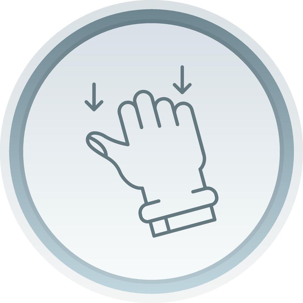 Drag Linear Button Icon vector