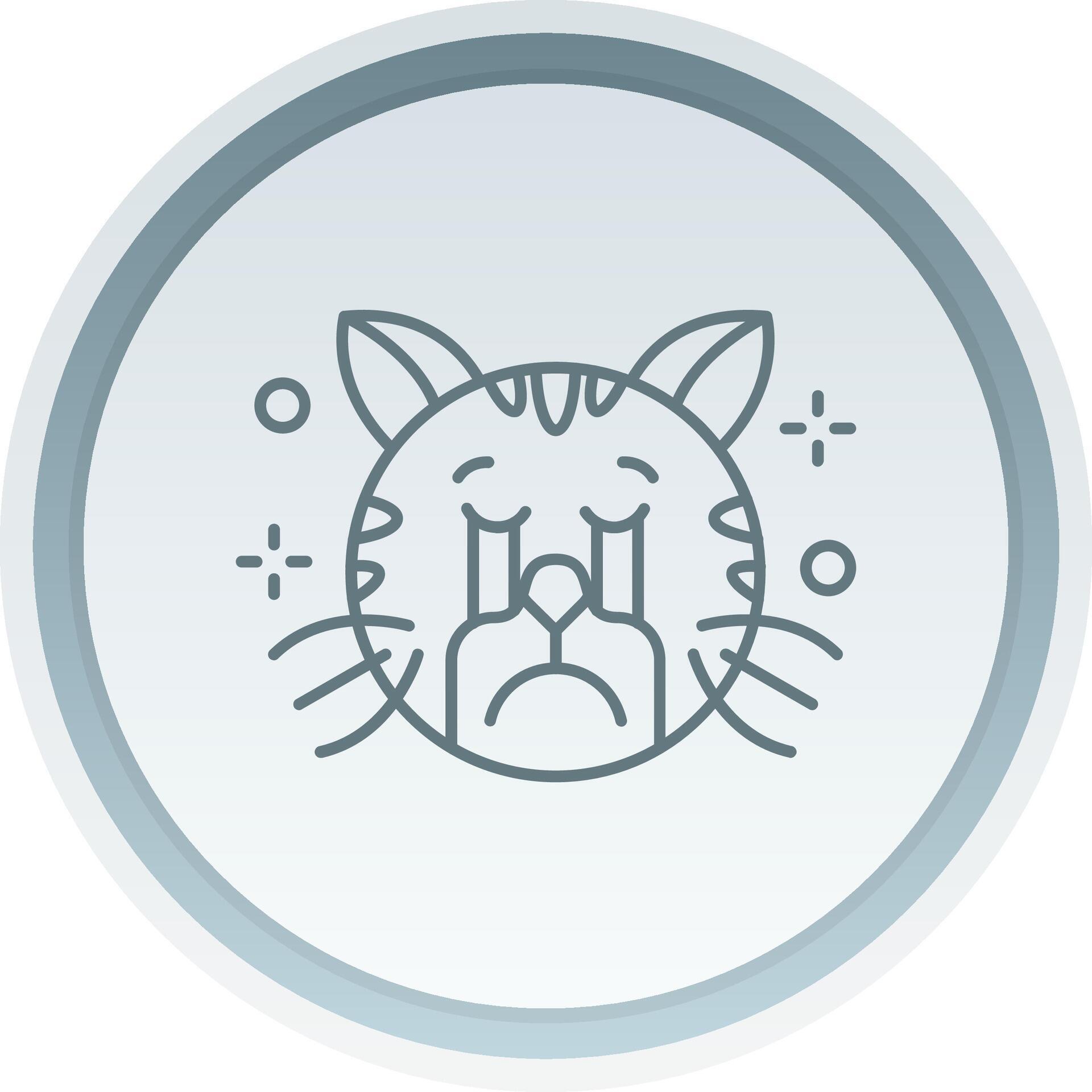 Cry Linear Button Icon 37839050 Vector Art at Vecteezy