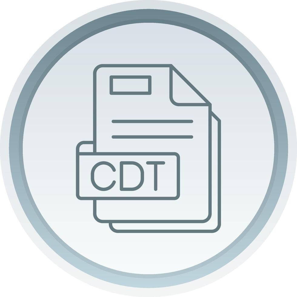 Cdt Linear Button Icon vector