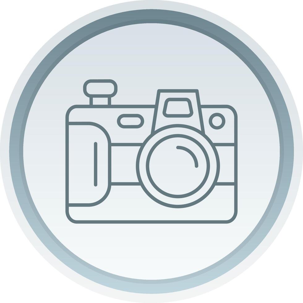 Camera Linear Button Icon vector