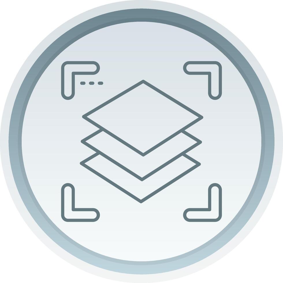 Layers Linear Button Icon vector