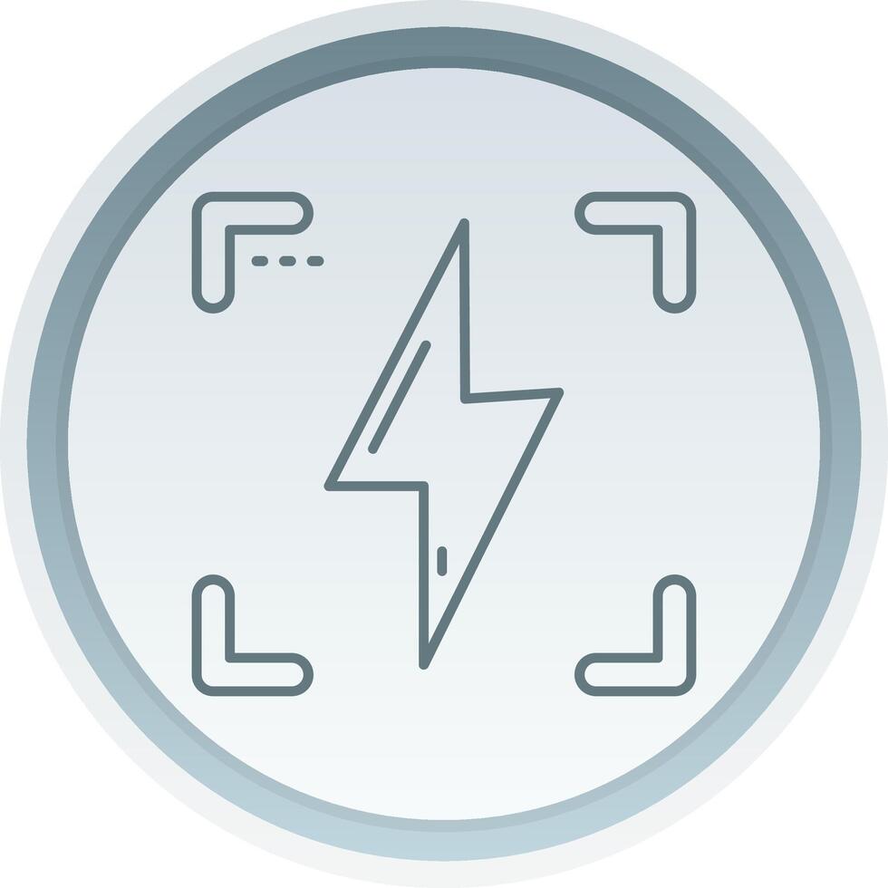 Flash Linear Button Icon vector