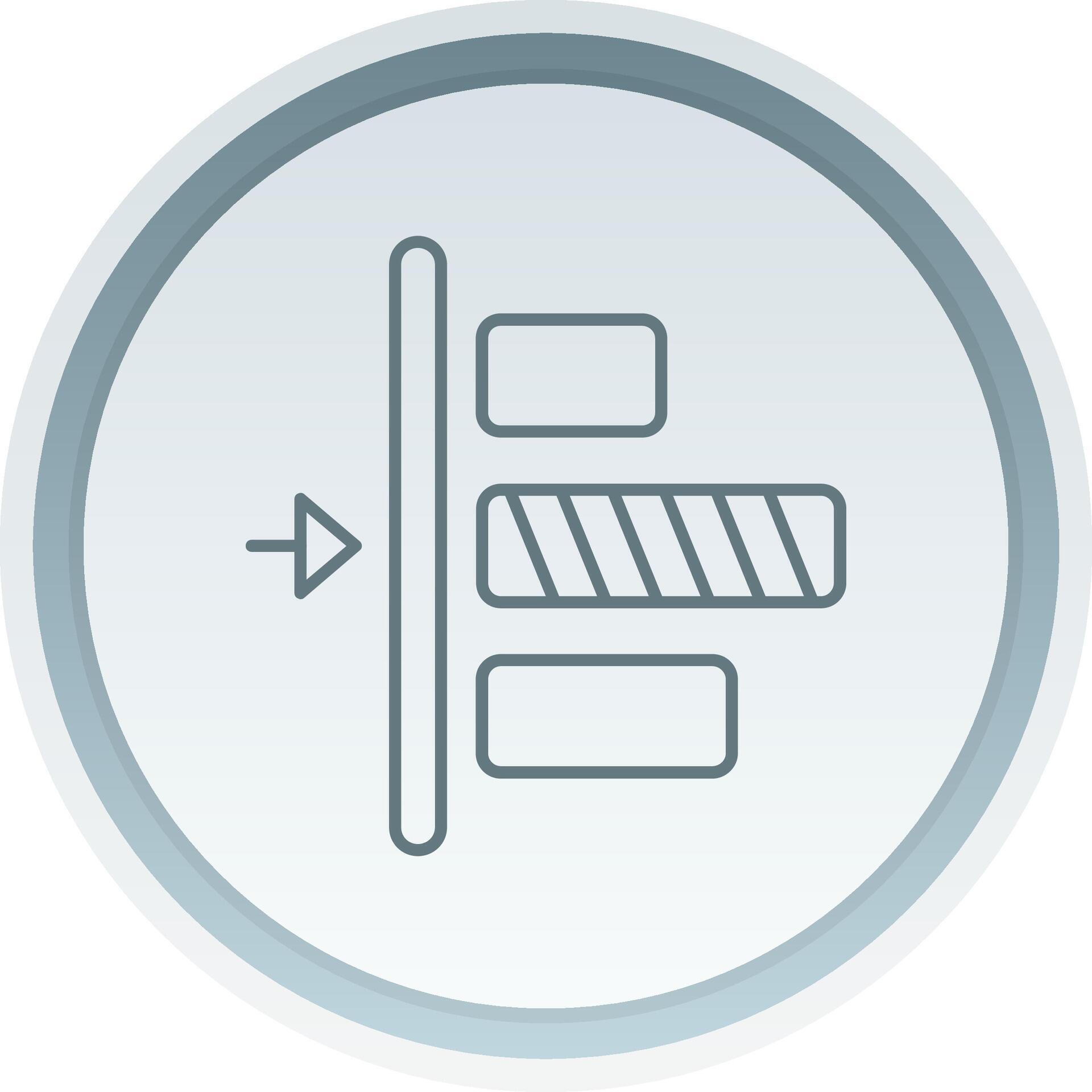Left alignment Linear Button Icon 37839217 Vector Art at Vecteezy