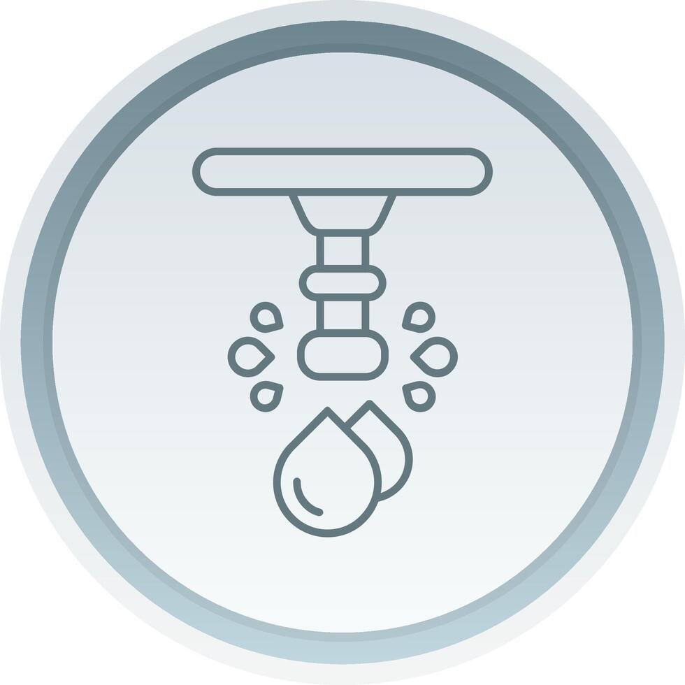 Water Linear Button Icon vector
