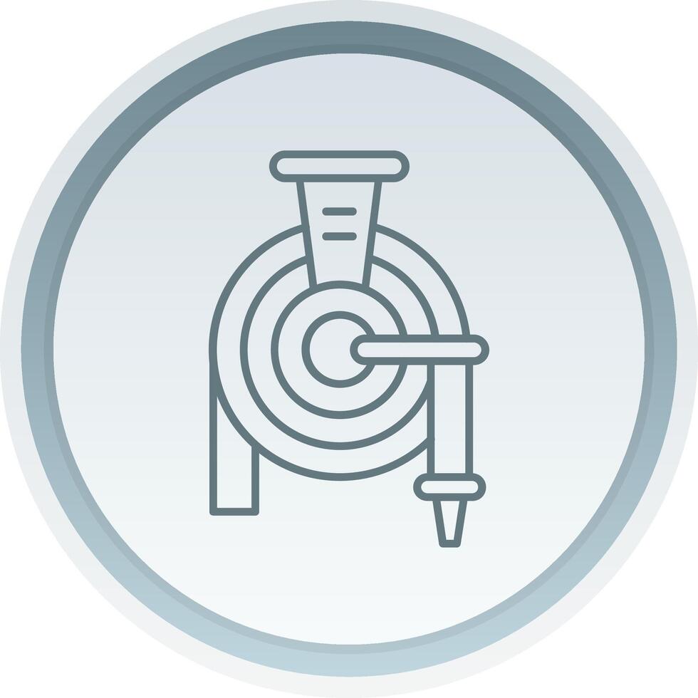 Hose Linear Button Icon vector