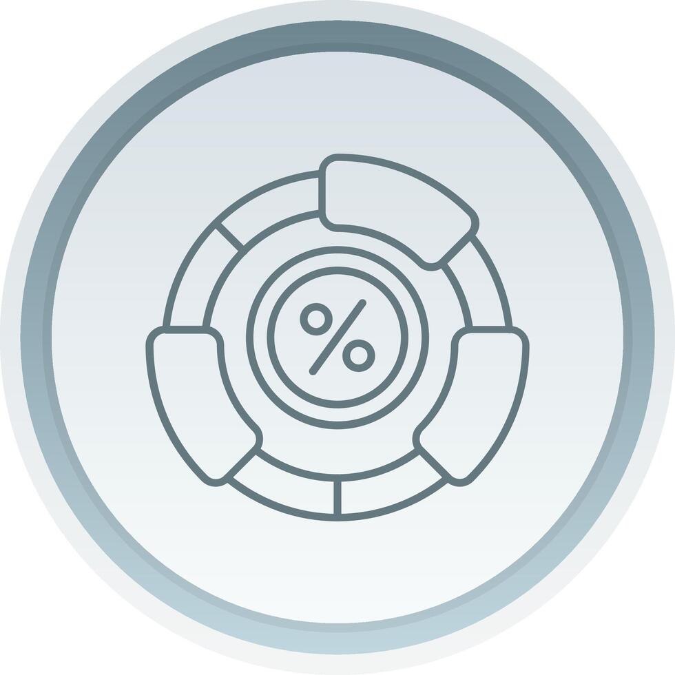 Ratio Linear Button Icon vector