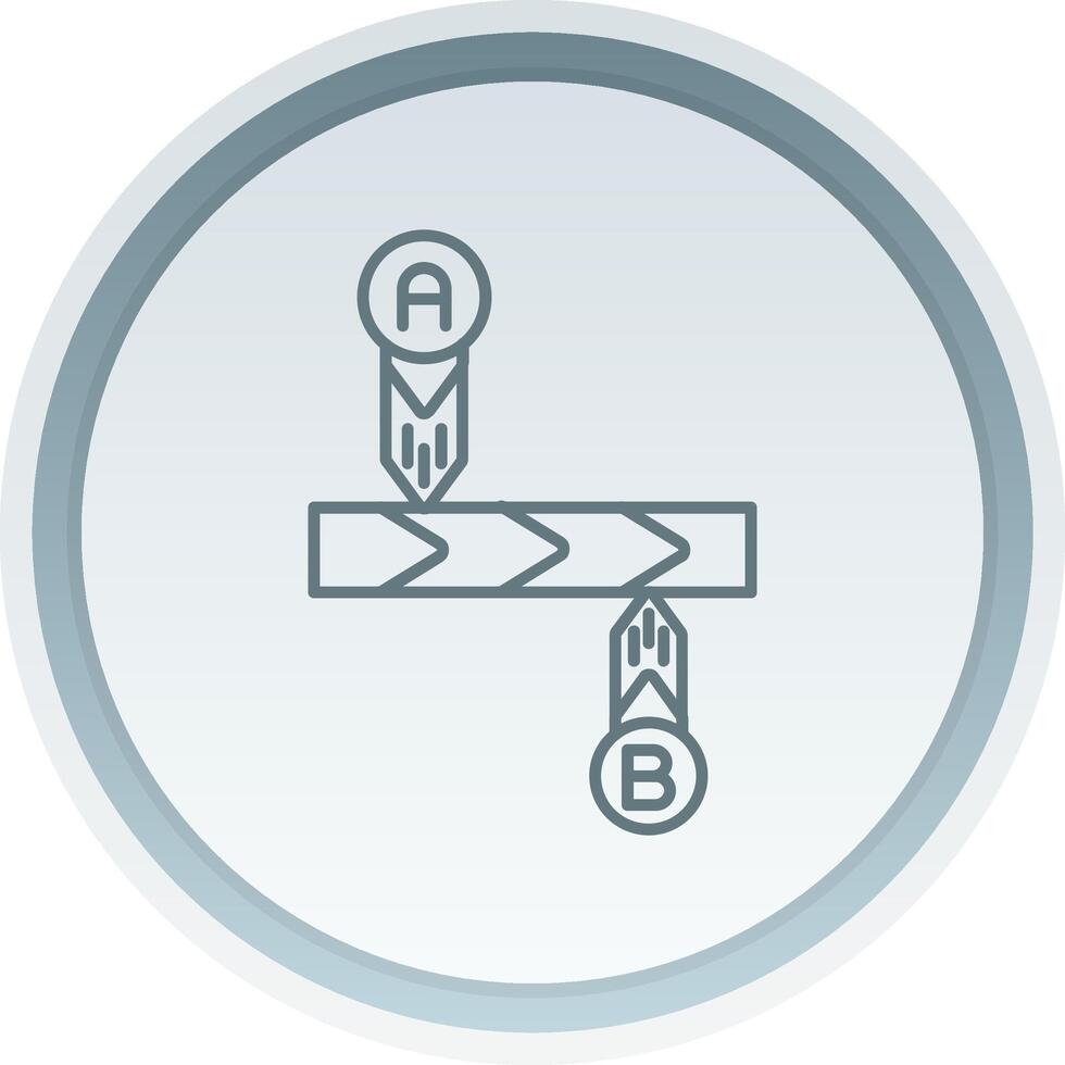 Timeline Linear Button Icon vector