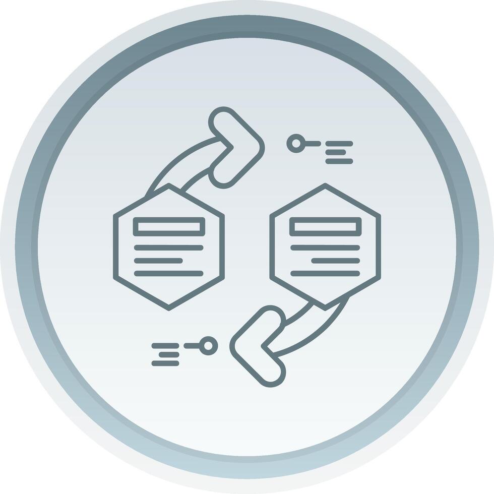 Infographic elements Linear Button Icon vector