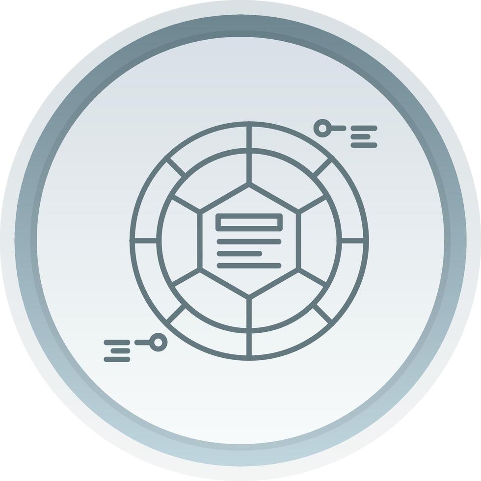 Infographic elements Linear Button Icon vector