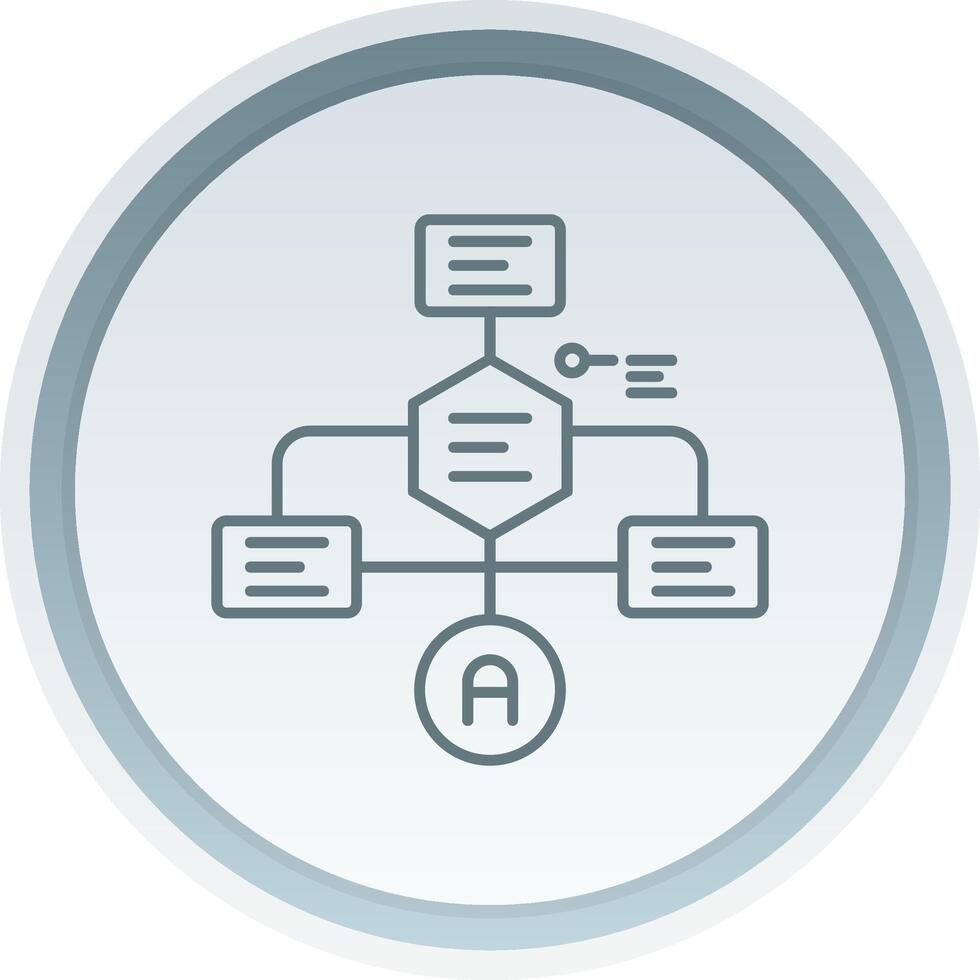 Flowchart Linear Button Icon 37839333 Vector Art at Vecteezy