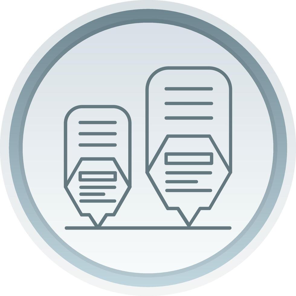 Infographic elements Linear Button Icon vector